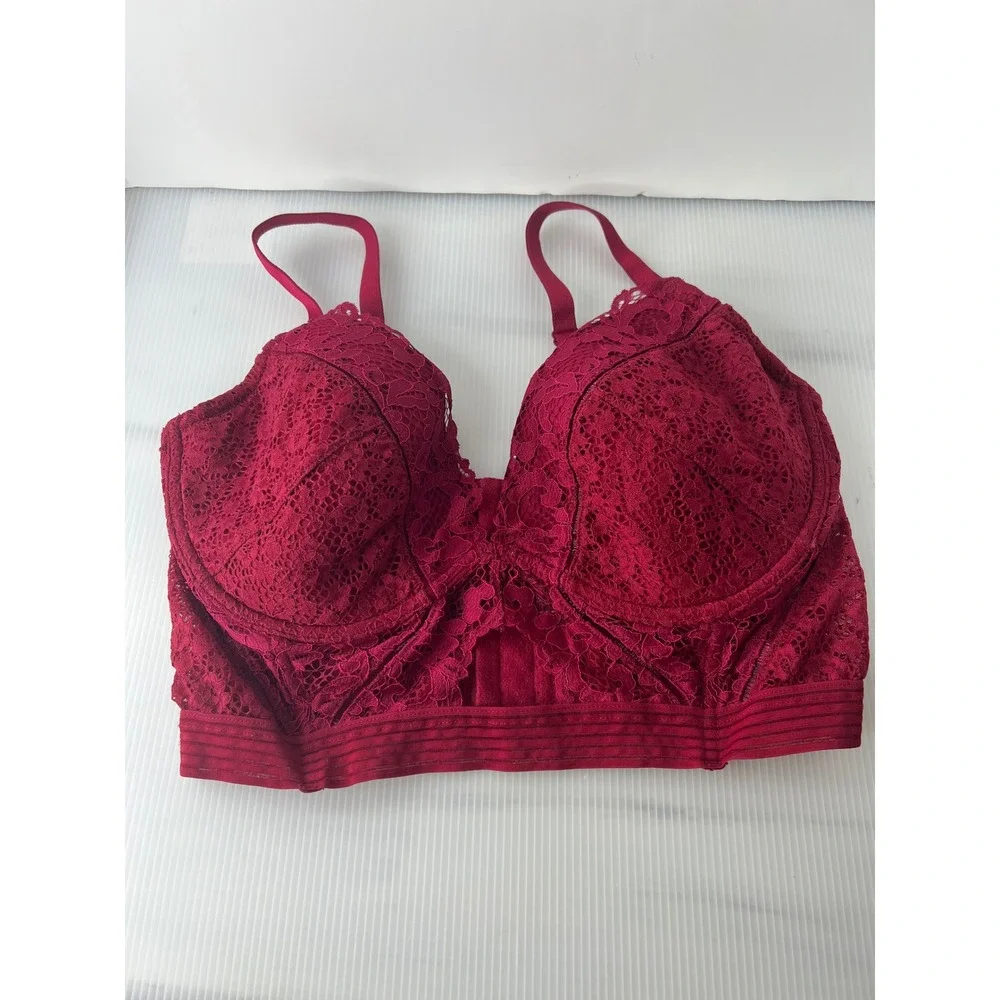 Victoria's Secret‎ Bra sexy plunge Adjustable Straps Hook Back sexy lined 36DD